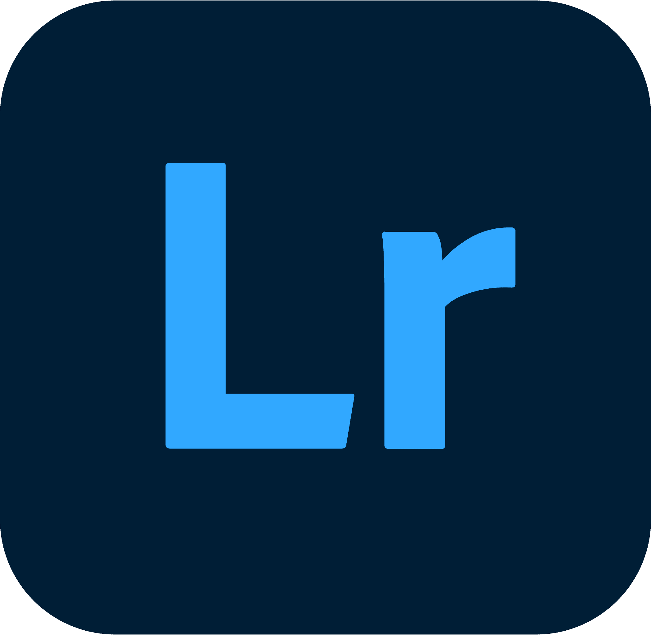 Logo for the web app Adobe Photoshop Lightroom