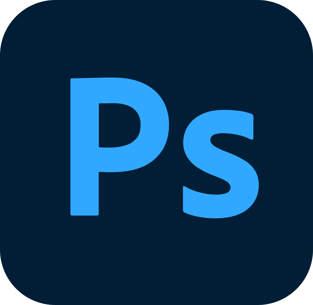 Logo for the web app Adobe Photoshop