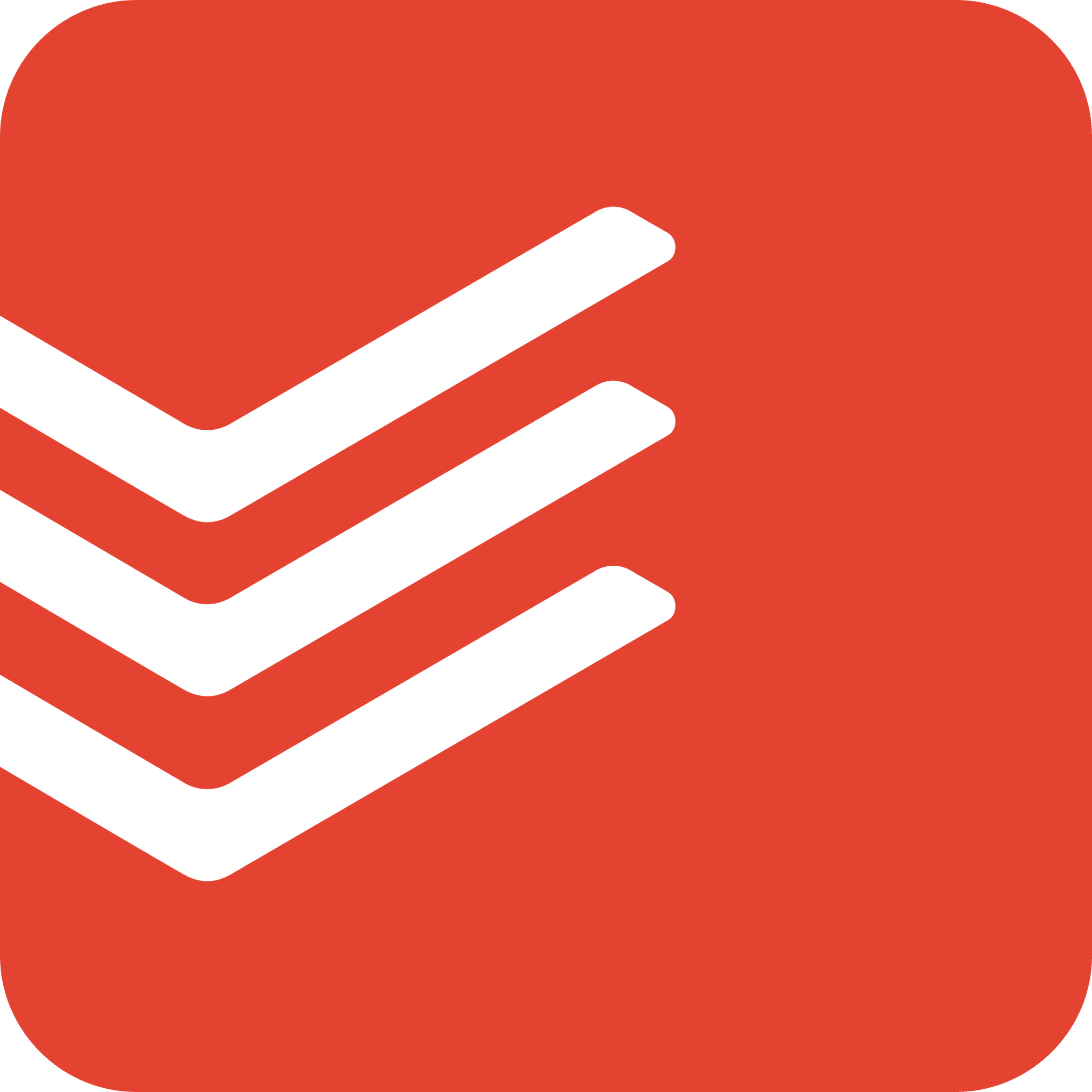 Logo for the web app Todoist